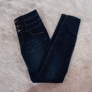Charlotte Russe dark wash high waisted skinny jeans